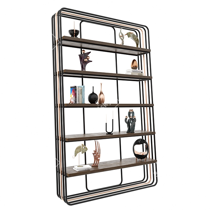 Versatile 3D Shelving Bundle 3D model image 1