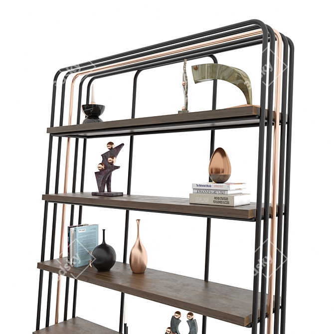 Versatile 3D Shelving Bundle 3D model image 2