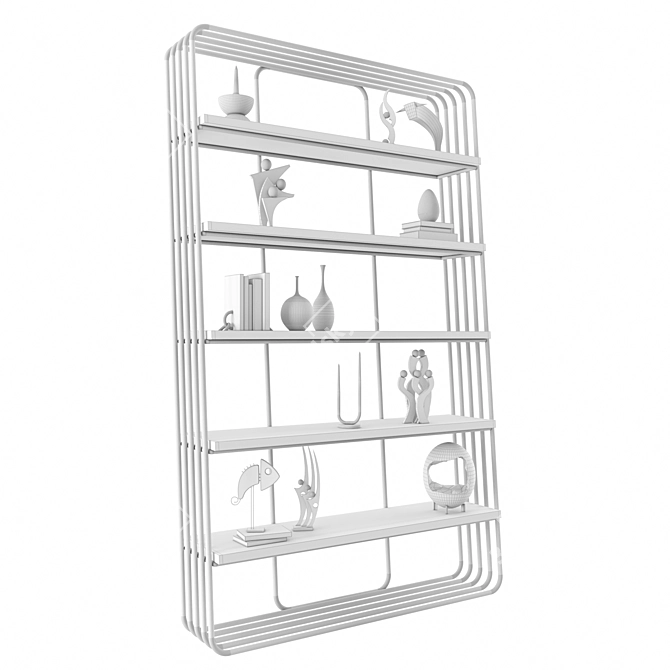 Versatile 3D Shelving Bundle 3D model image 3