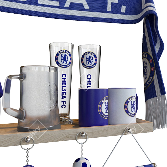 Official Chelsea FC Merchandise 3D model image 4