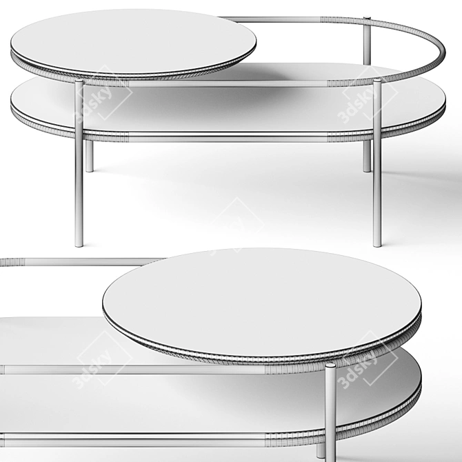 Minimalist Verde Coffee Tables 3D model image 2