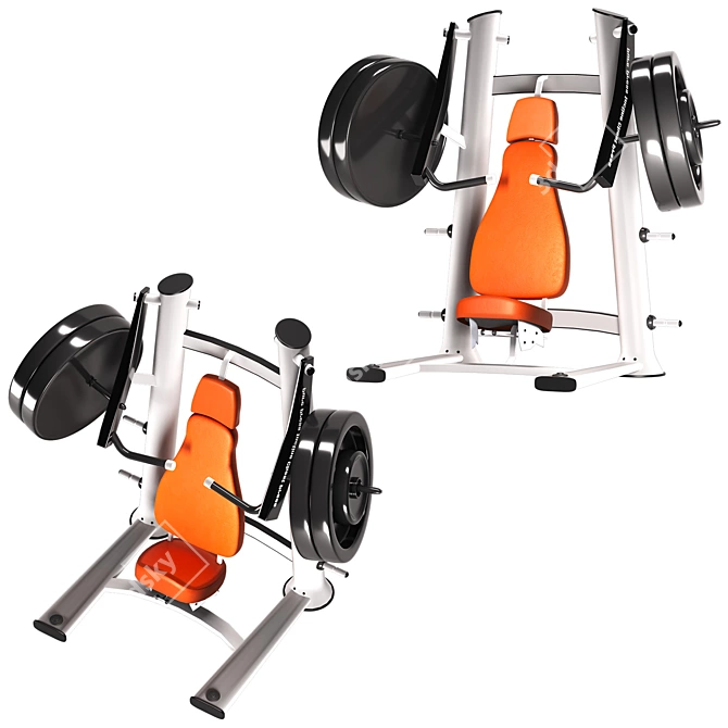 Realistic 3D Gym Equipment: Perfect for Fitness Enthusiasts 3D model image 2