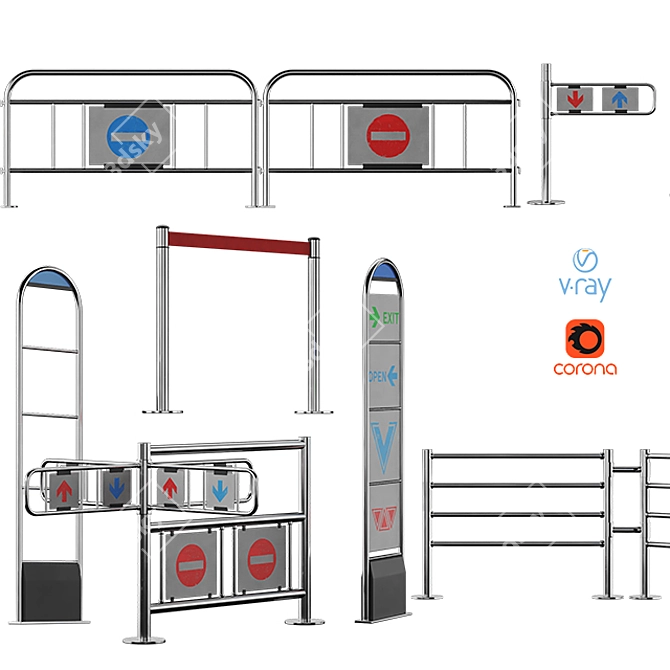 SecureGuard: Advanced Security and Fire Protection 3D model image 1