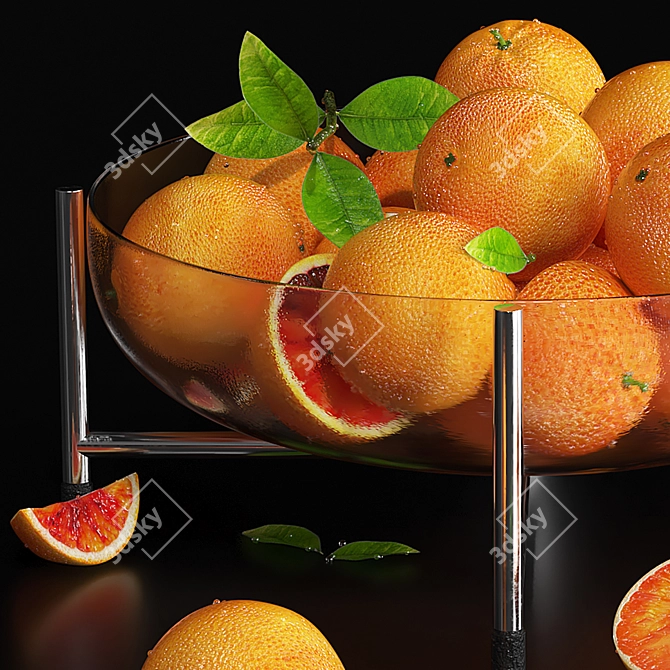 Modern Fruits Dish Stand 3D model image 3