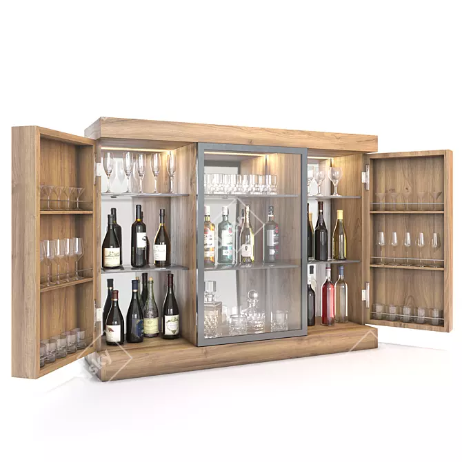 Contemporary Bar Cabinet - Giulia Novars 3D model image 3