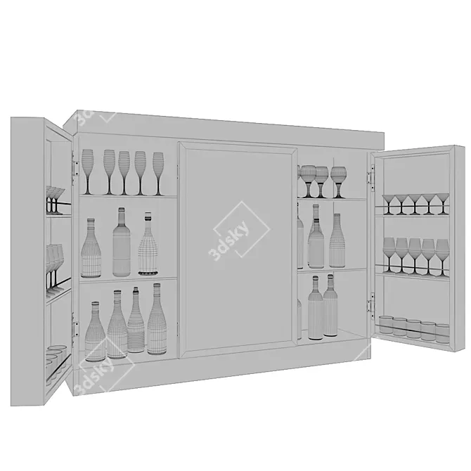 Contemporary Bar Cabinet - Giulia Novars 3D model image 5