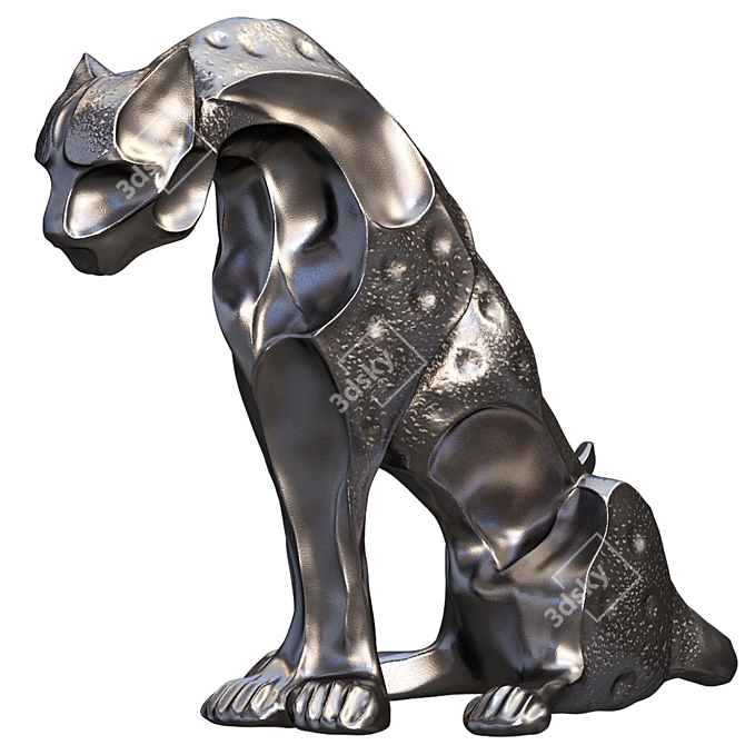 Design Toscano Tranquil Jungle Jaguar Panther Statue 3D model image 6