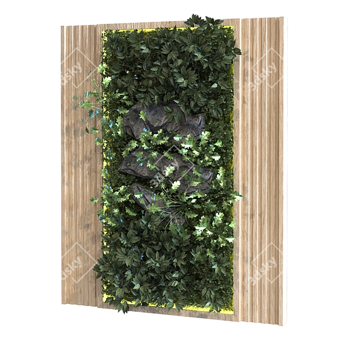 Vertical Greenery Set - Aesthetic and Space-Saving 3D model image 2