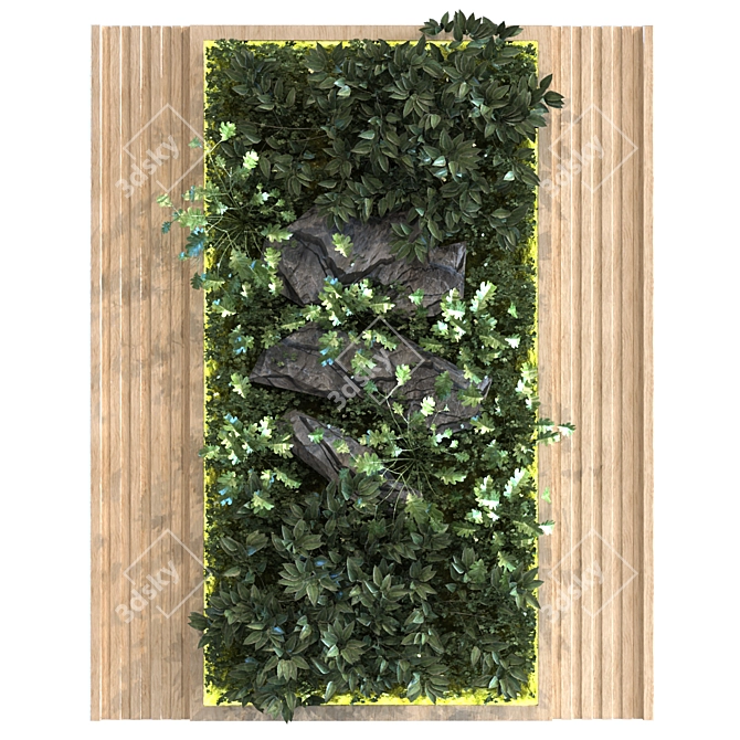 Vertical Greenery Set - Aesthetic and Space-Saving 3D model image 6