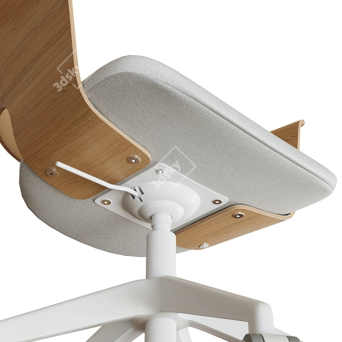 Elegant Office Conference Chair 3D model image 3