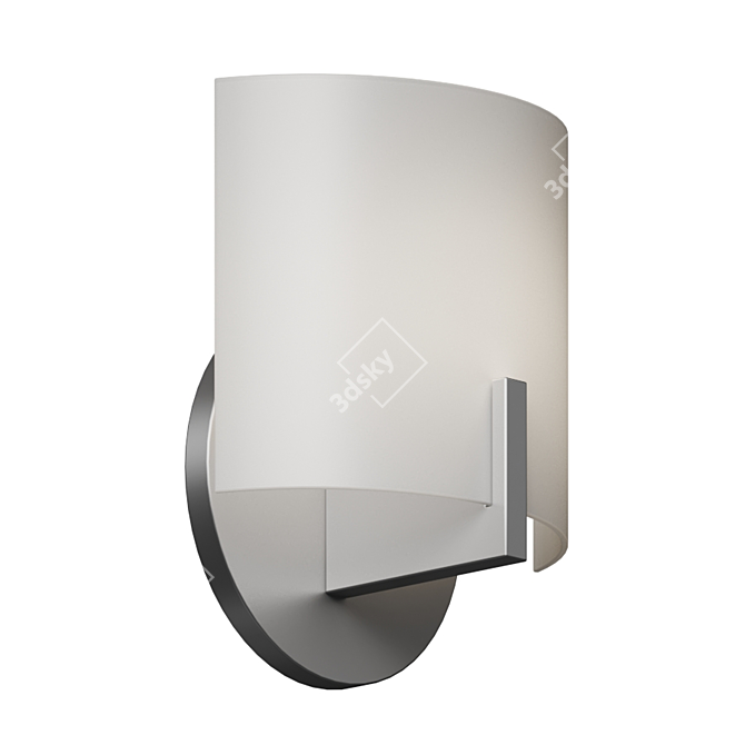 Scudo LED Wall Light 3D model image 1