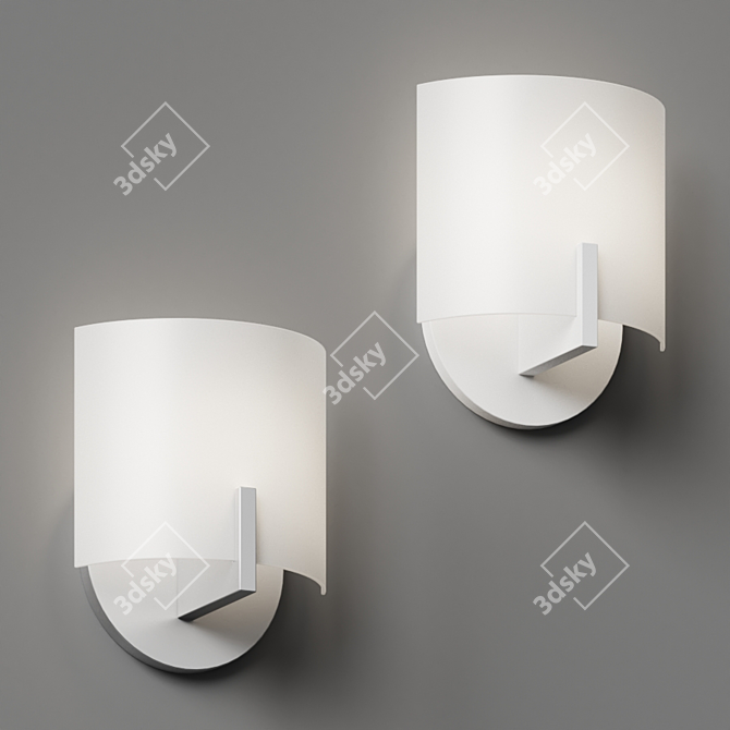 Scudo LED Wall Light 3D model image 3