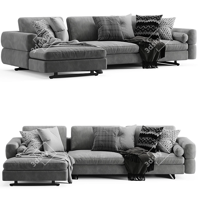 Elegant Bonaldo Ever More Sofa 3D model image 1