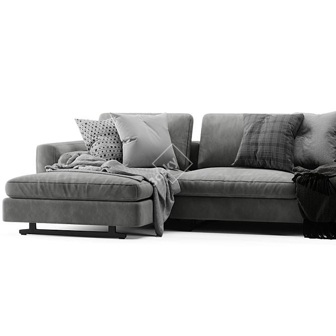 Elegant Bonaldo Ever More Sofa 3D model image 2