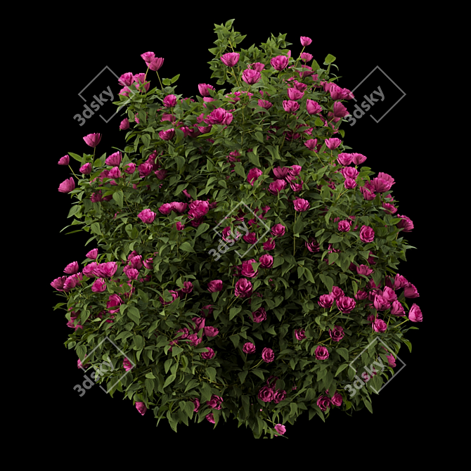 Blooming Bush Collection Vol. 4 3D model image 2