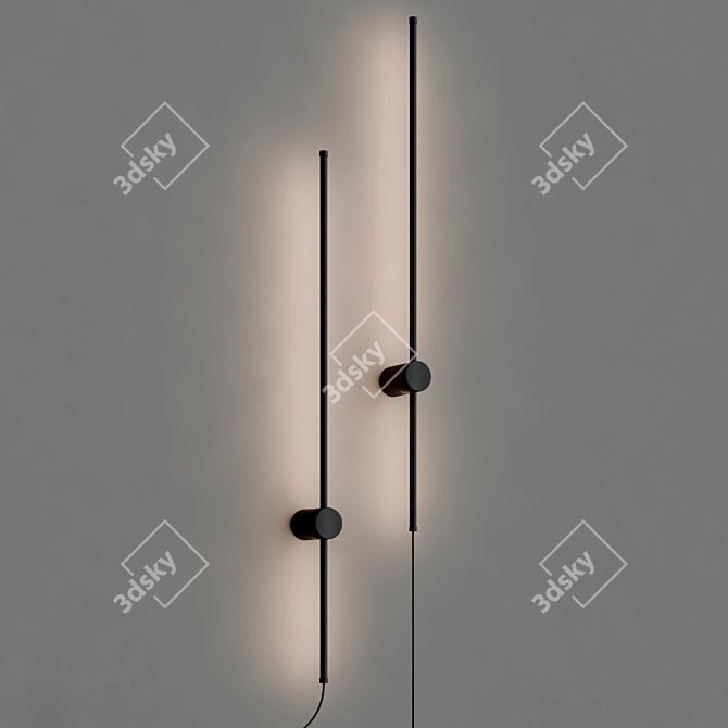 Modern LED Plug-in Wall Sconce 3D model image 3