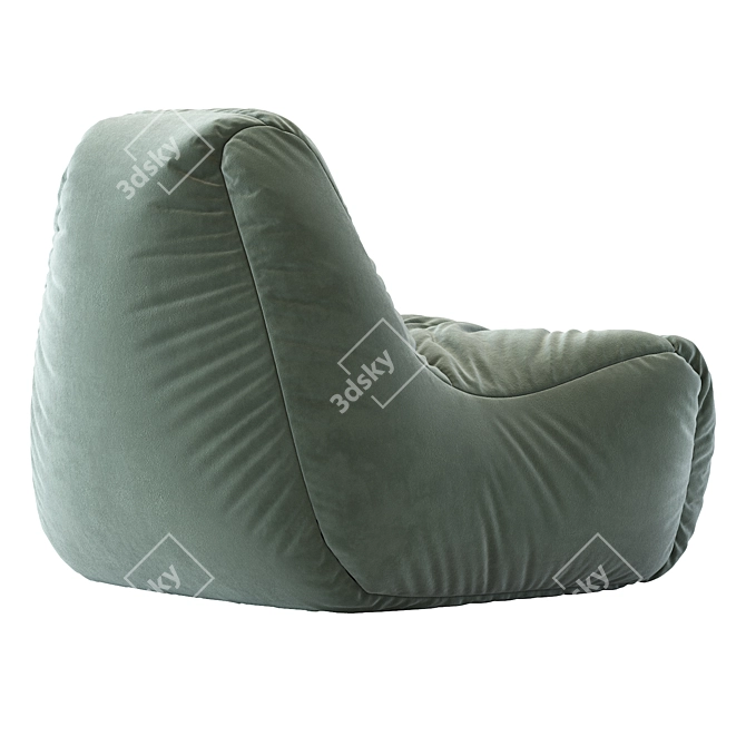 Cozy Lounge Bean Bag Chair 3D model image 5