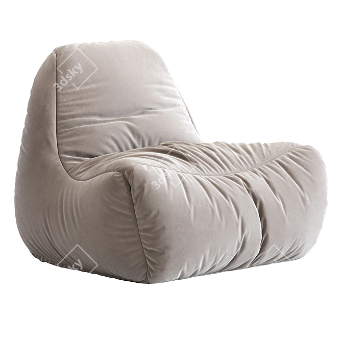 Cozy Lounge Bean Bag Chair 3D model image 7