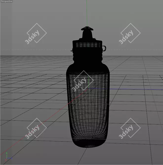 HydroPro Sports Bottle 3D model image 3