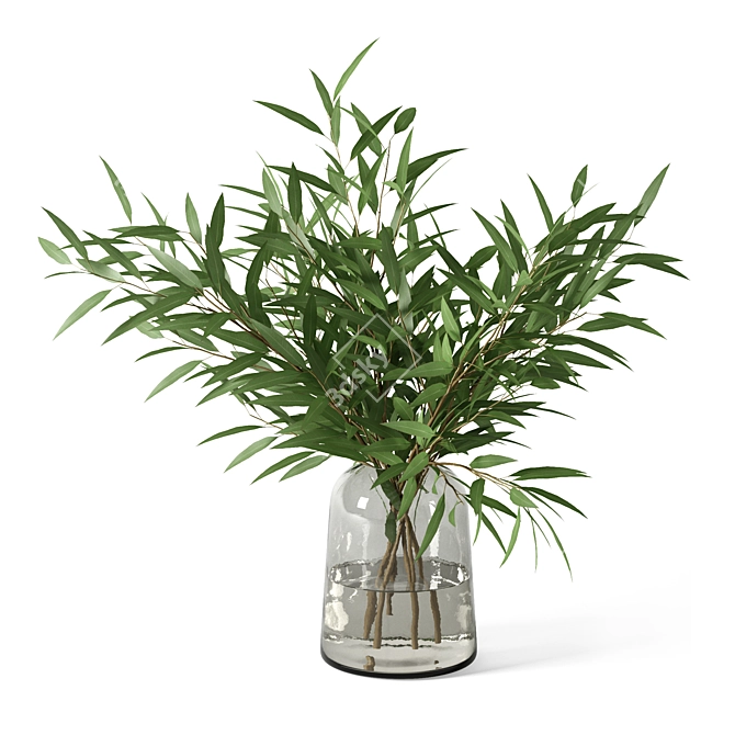 Elegant 16" Decorative Vase 3D model image 8