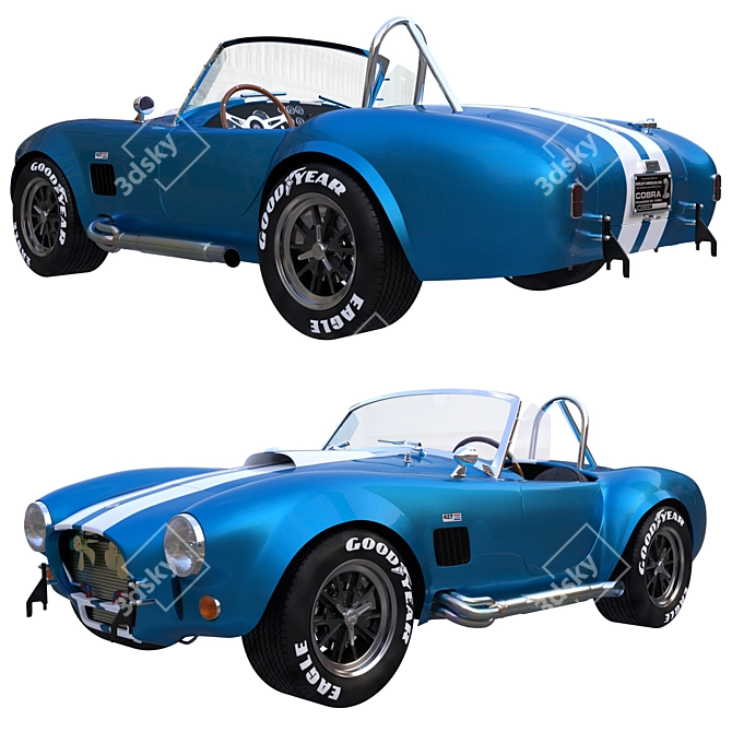 Classic Shelby Cobra 427: Ultimate Power and Performance 3D model image 1