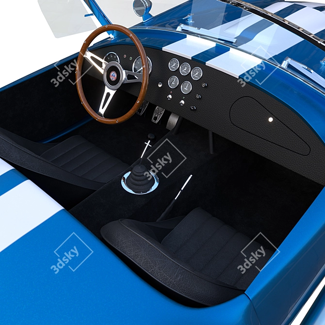 Classic Shelby Cobra 427: Ultimate Power and Performance 3D model image 3