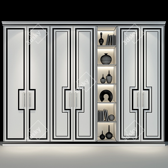 Minimalist Storage Cabinet 3D model image 2