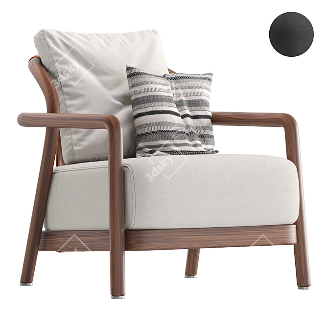 FLEXFORM ALISON Armchair 3D model image 1