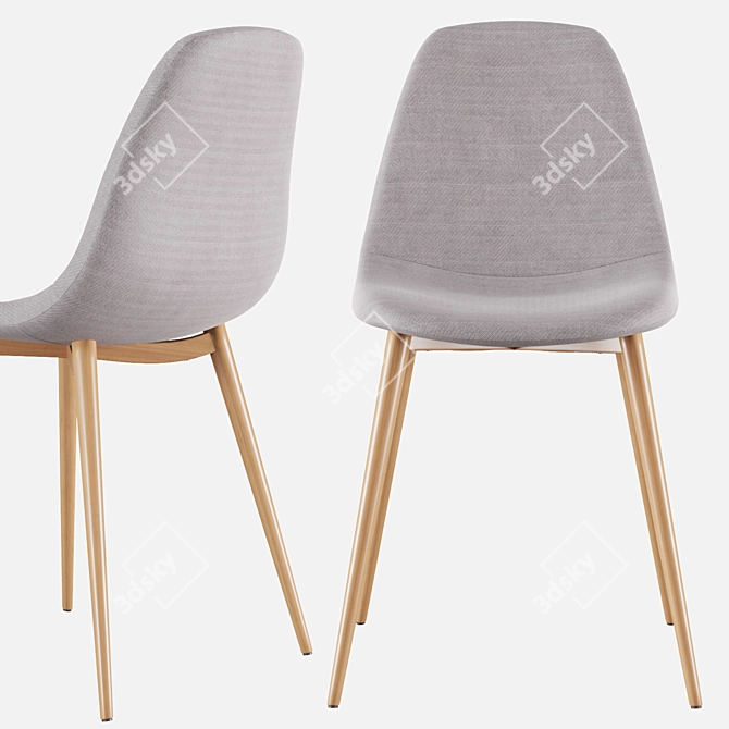 Elegant Santyago Chair: Stylish and Comfortable 3D model image 6