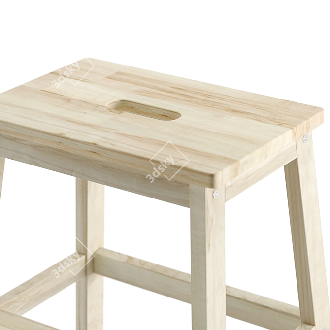 Versatile Ikea Stool-ladder: BEKVEM 3D model image 10