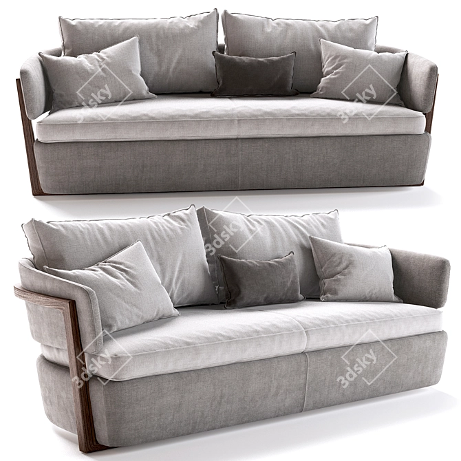 Luxury Porada Arena Sofa 3D model image 1