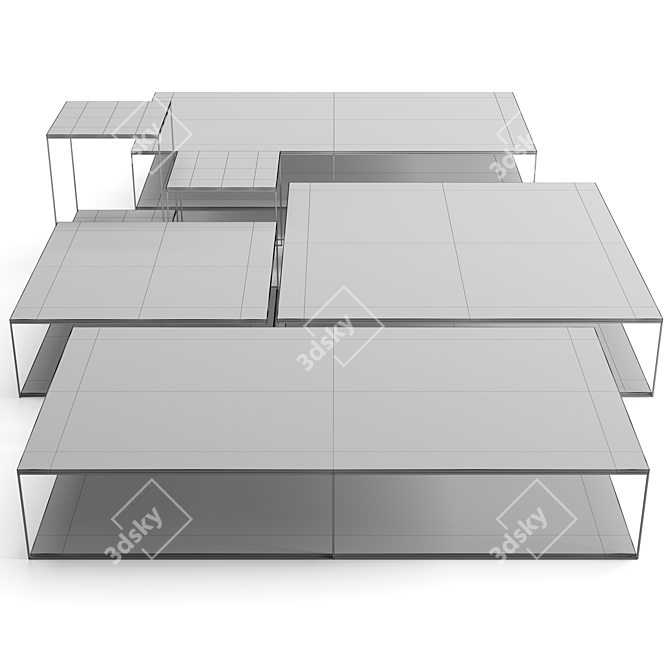 Modern Minotti Liam Coffee Table Set 3D model image 7