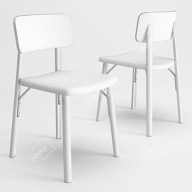 Rustic Chic Kea Chair 3D model image 2