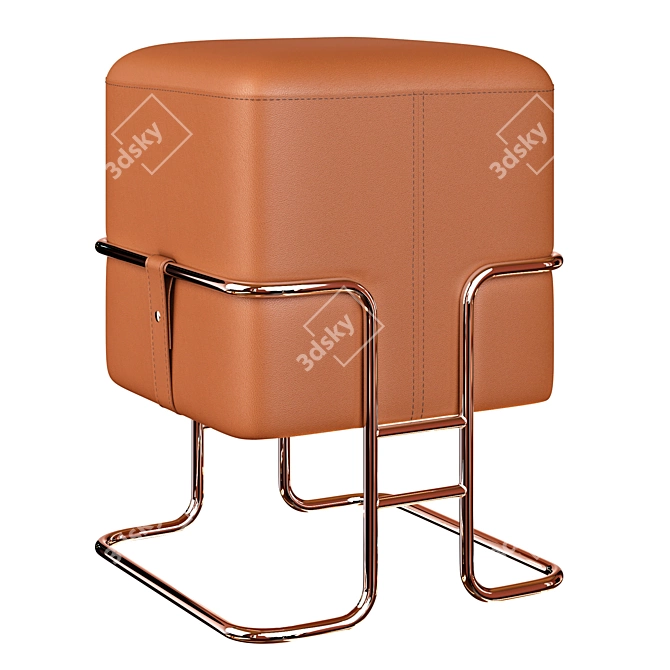  Modern Hazel Stool: Elegant and Functional 3D model image 1