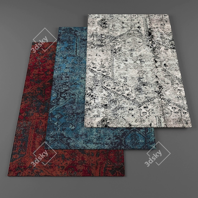 High-Resolution Rug Set 3D model image 1