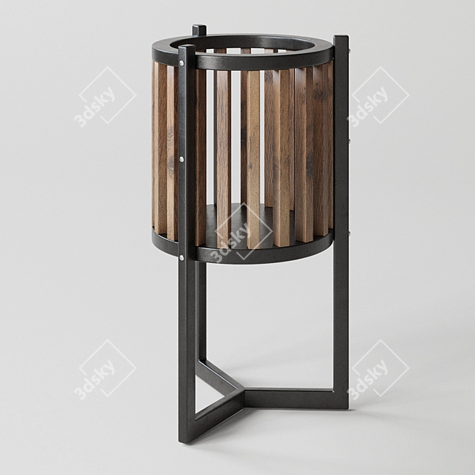 ARCHPOLE KUG Pot | 340mm Diameter | Black-Dark Brown 3D model image 2