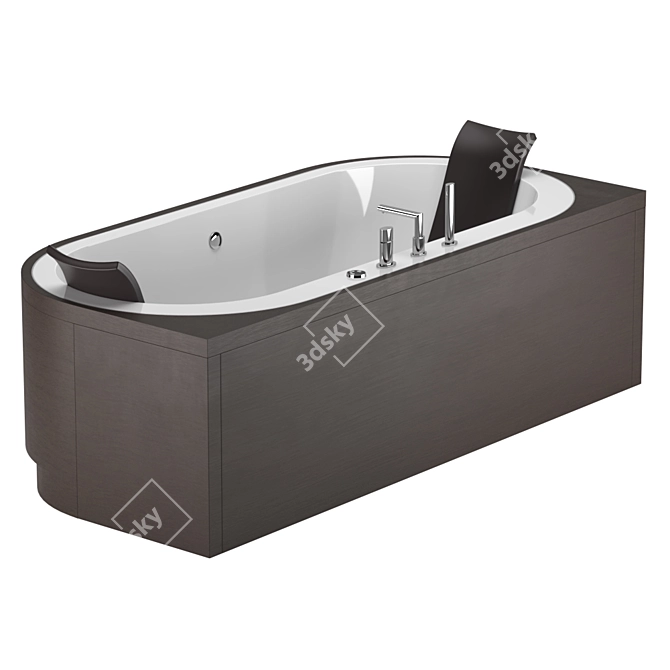 Title: Yuma Art Air Massage Bathtub 3D model image 3