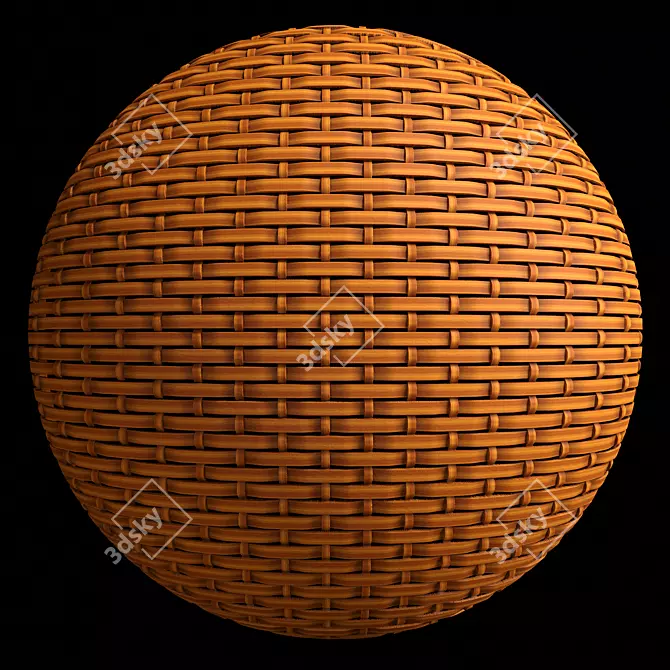 Procedural Wicker Materials 3D model image 1