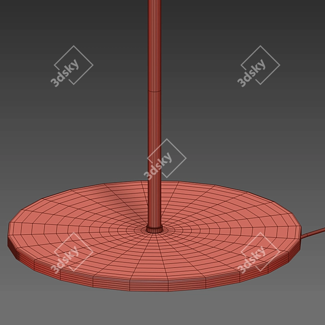 Modern Vertigo LED Floor Lamp 3D model image 4