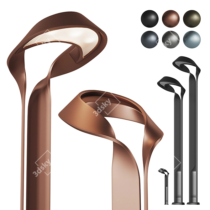 Illuminate Your Path: Artform Hi-Glo and Lo-Glo Street Lights (6 Colors) 3D model image 1