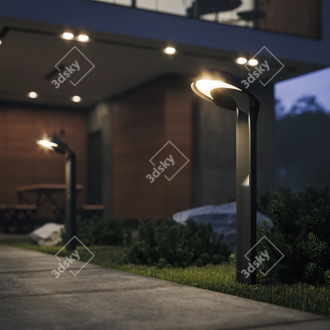 Illuminate Your Path: Artform Hi-Glo and Lo-Glo Street Lights (6 Colors) 3D model image 2