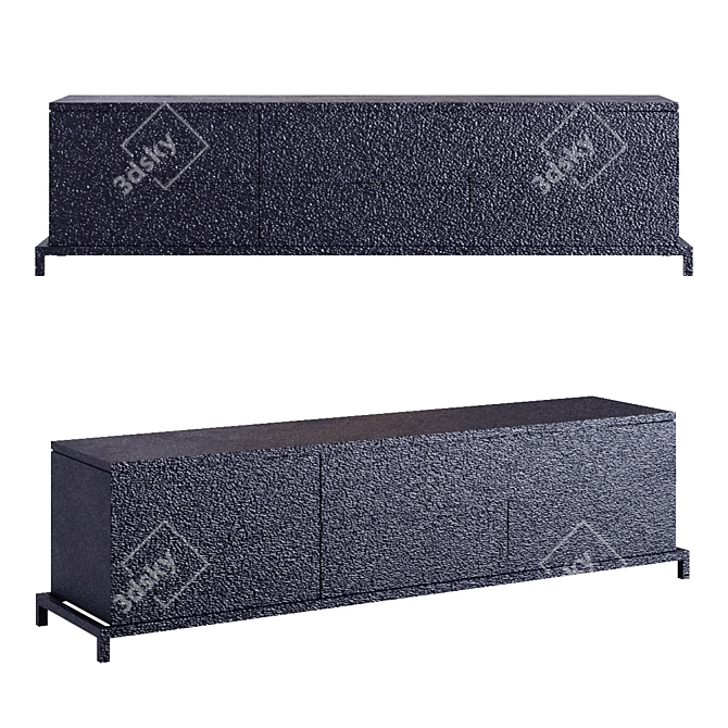 Sleek M Credenza: Modern Elegance 3D model image 1