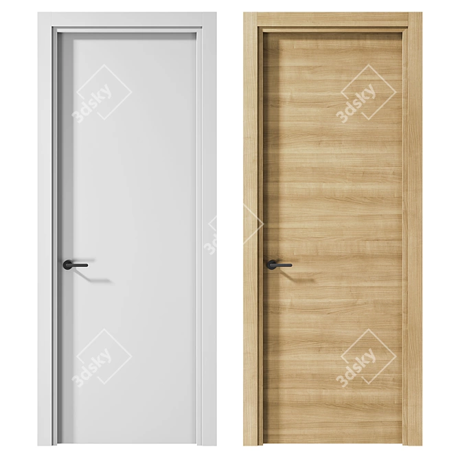 Neo Volhovec Door Set 3D model image 1