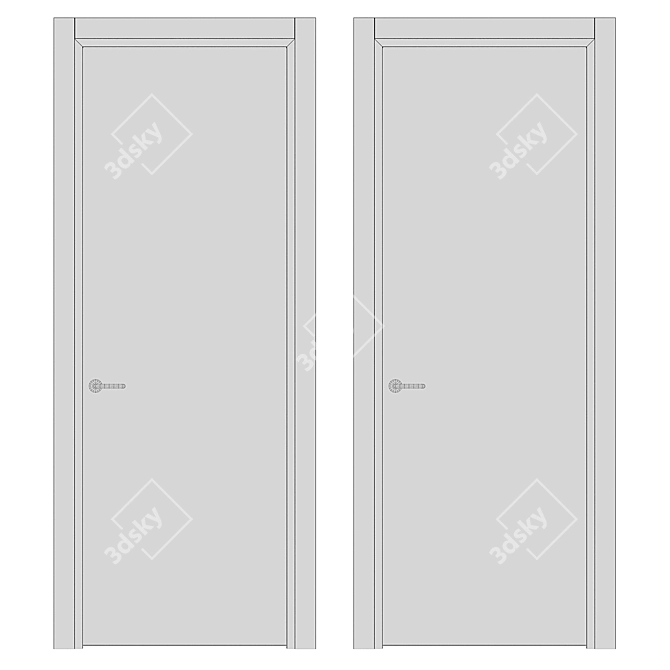 Neo Volhovec Door Set 3D model image 2