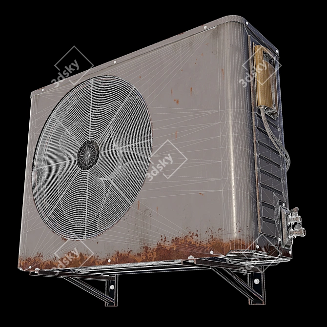 Rustic Outdoor A/C Unit: 2015 Version 3D model image 5