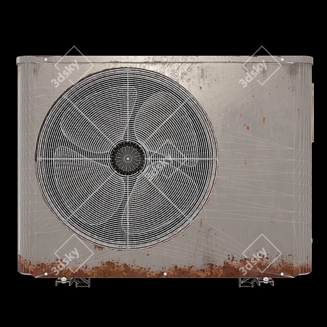 Rustic Outdoor A/C Unit: 2015 Version 3D model image 6