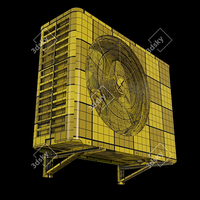 Rustic Outdoor A/C Unit: 2015 Version 3D model image 7