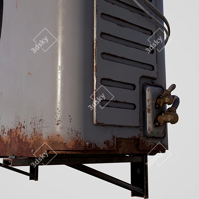 Rustic Outdoor A/C Unit: 2015 Version 3D model image 8