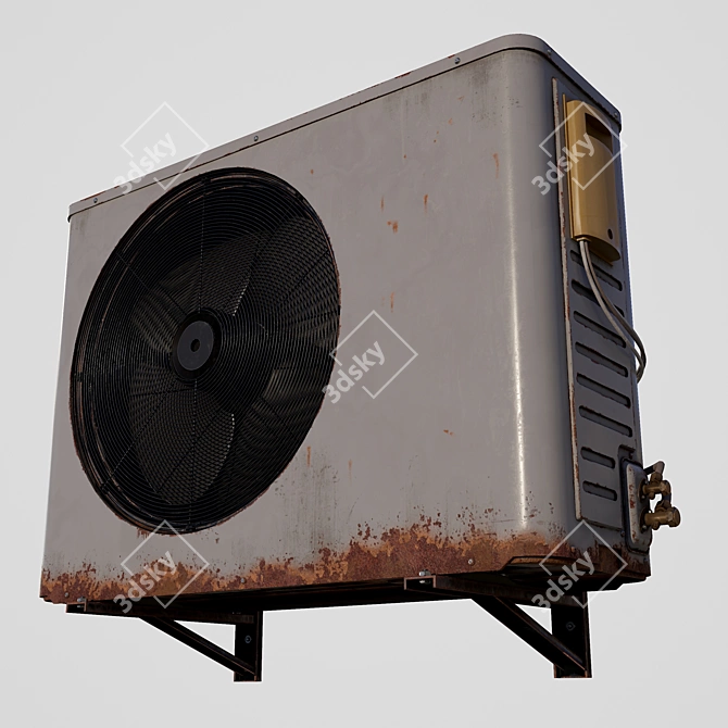 Rustic Outdoor A/C Unit: 2015 Version 3D model image 9