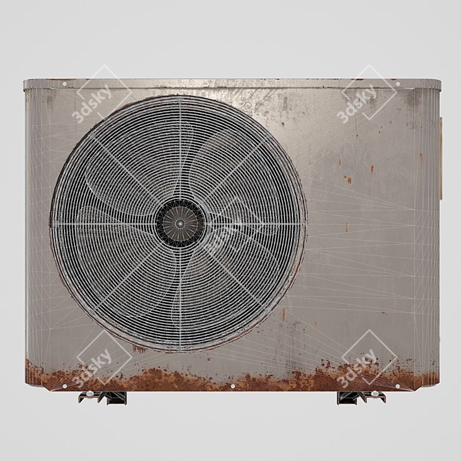 Rustic Outdoor A/C Unit: 2015 Version 3D model image 12